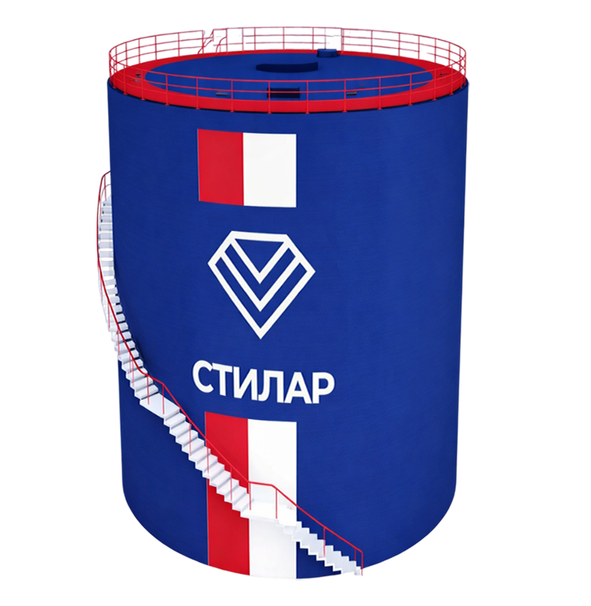 Цельносварной резервуар РВС для нефтепродуктов 40 м³ от завода-производителя